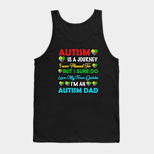 Autism Dad  Autism Awareness Gift for Birthday, Mother's Day, Thanksgiving, Christmas Tank Top